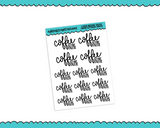 Hand Lettered Coffee Before Talkie Snarky Planner Stickers for any Planner or Insert - Adorably Amy Designs