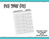 Foiled Clear Confetti Dots Header/Divider Overlay Planner Stickers for any Planner or Insert - Adorably Amy Designs