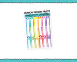 Hobo Cousin Rainbow Heart Label Quarter Box Planner Stickers for Hobo Cousin or any Planner or Insert