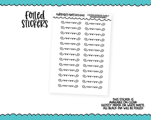 Foiled Hobo Cousin Swirly Dividers/Headers Planner Stickers for Hobo Cousin or any Planner or Insert