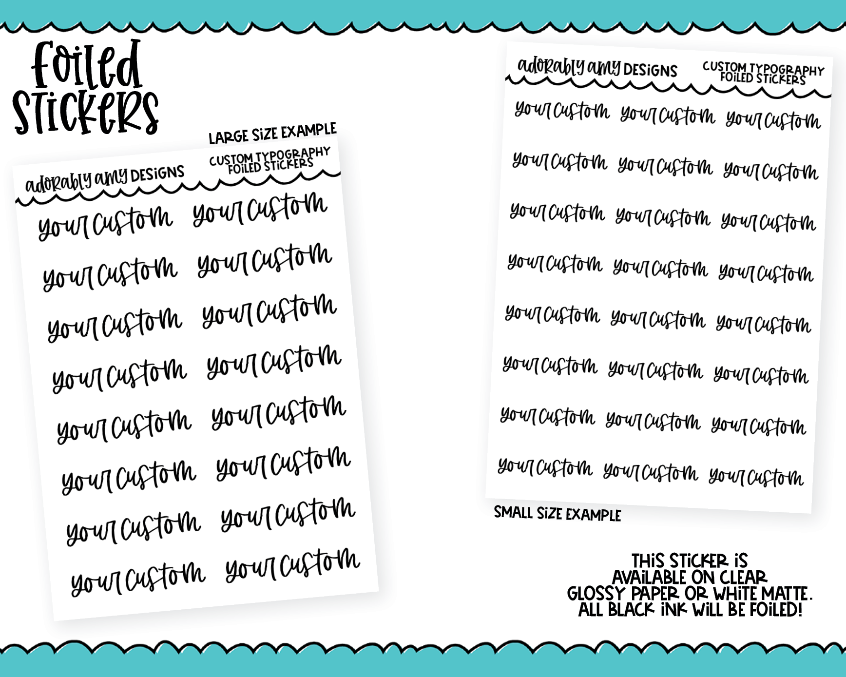 Basic Words Stickers for Planner