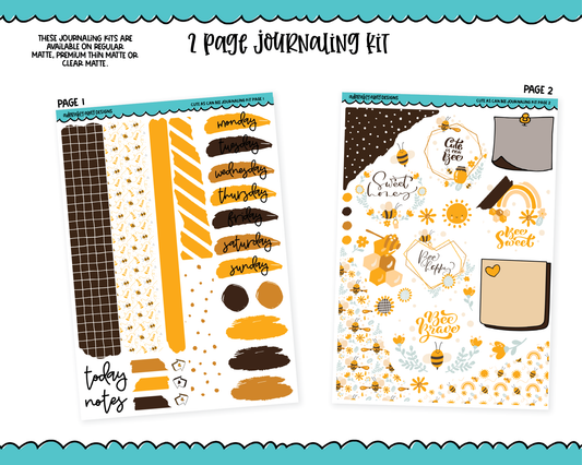 Journaling Kit - Cute As Can Bee Planner Sticker Kit