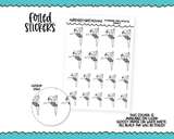 Foiled Doodled Girls Dance Planner Stickers for any Planner or Insert