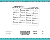 Foiled Tiny Text Series - Dance Checklist Size Planner Stickers for any Planner or Insert