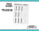Foiled Hobo Cousin Dangle Hearts Quarter Boxes Planner Stickers for Hobo Cousin or any Planner or Insert