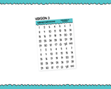 Date Dots Versions 3 and 4 Planner Stickers for any Planner or Insert