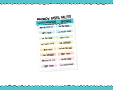 Rainbow Snarky Do This Reminder Planner Stickers for any Planner or Insert
