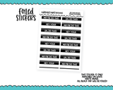 Foiled Do This Snarky Reminder Tracker Boxes Planner Stickers for any Planner or Insert