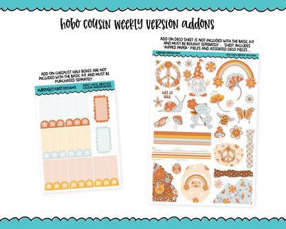 Hobonichi Cousin Weekly Don't Hate Meditate Planner Sticker Kit for Hobo Cousin or Similar Planners