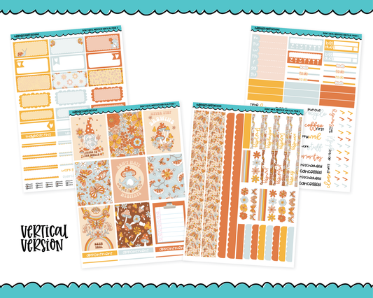 Vertical Don't Hate Meditate Planner Sticker Kit for Vertical Standard Size Planners or Inserts
