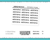 Foiled Tiny Text Series - Dutch Bros Checklist Size Planner Stickers for any Planner or Insert