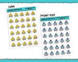 Planner Girls Character Stickers Emotis V2 Planner Stickers for any Planner or Insert - Adorably Amy Designs