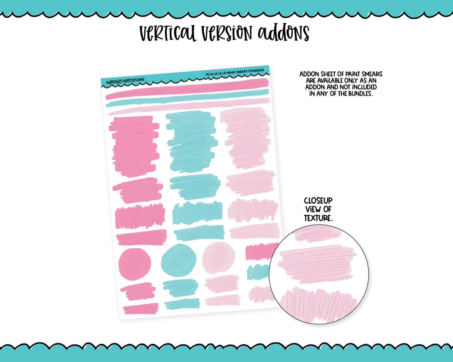 Vertical Fa La La La La Mingo Holiday Themed Planner Sticker Kit for Vertical Standard Size Planners or Inserts