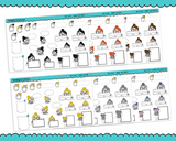 Planner Girls Character Stickers Fill In Boxes Appointment Labels Boxes Sticky Notes Planner Stickers for any Planner or Insert - Adorably Amy Designs