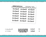 Foiled Tiny Text Series - Football Checklist Size Planner Stickers for any Planner or Insert