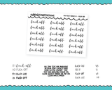 Foiled Tiny Text Series - F#ck Off Checklist Size Planner Stickers for any Planner or Insert