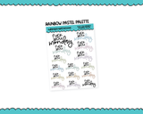 Rainbow or Black F*ck You Monday Snarky Typography Planner Stickers for any Planner or Insert