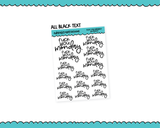 Rainbow or Black F*ck You Monday Snarky Typography Planner Stickers for any Planner or Insert