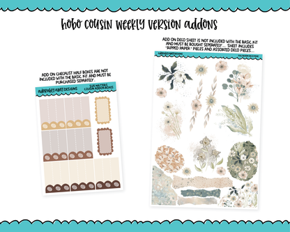 Hobonichi Cousin Weekly Full Bloom Planner Sticker Kit for Hobo Cousin or Similar Planners