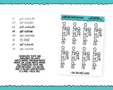Oversized Text - Get Outside Large Text Planner Stickers