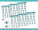 Planner Girls Character Stickers Go To Beach Decoration Planner Stickers for any Planner or Insert