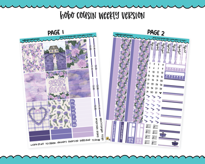 Hobonichi Cousin Weekly Grow Plant Bloom Themed Planner Sticker Kit for Hobo Cousin or Similar Planners