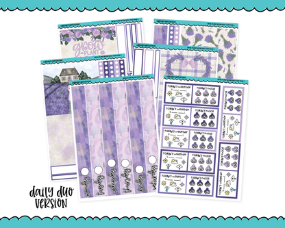 Daily Duo Grow Plant Bloom Themed Weekly Planner Sticker Kit for Daily Duo Planner