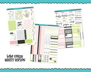 Hobonichi Cousin Weekly Hello Dino Planner Sticker Kit for Hobo Cousin or Similar Planners