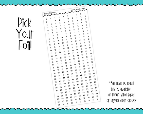 Foiled Functional Date Dots sized for Hobonichi Weeks or Hobonichi Weeks Mega - Adorably Amy Designs
