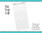 Foiled Functional Date Dots sized for Hobonichi Weeks or Hobonichi Weeks Mega - Adorably Amy Designs