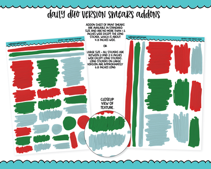 Daily Duo Holiday Cheer Christmas Themed Weekly Planner Sticker Kit for Daily Duo Planner
