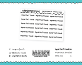Foiled Tiny Text Series - Imperfect Foods Checklist Size Planner Stickers for any Planner or Insert