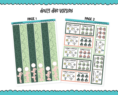Daily Duo Into the Jungle Themed Weekly Planner Sticker Kit for Daily Duo Planner
