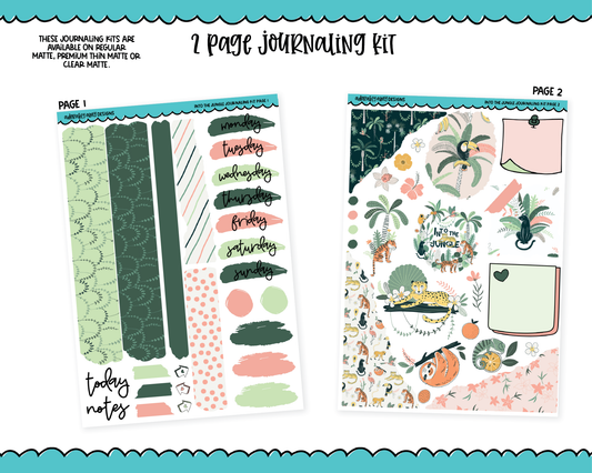Journaling Kit - Into the Jungle Planner Sticker Kit