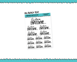 Rainbow or Black It's Fine, I'm Fine Snarky Typography Planner Stickers for any Planner or Insert