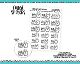 Foiled Late Arrival Doodles Planner Stickers for any Planner or Insert