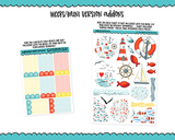 Mini B6/Weeks Let Your Dreams Set Sail Weekly Planner Sticker Kit sized for ANY Vertical Insert