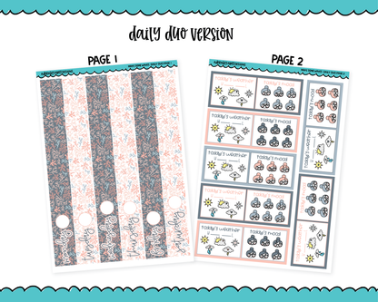 Daily Duo Make Some Waves Pastel Ocean Themed Weekly Planner Sticker Kit for Daily Duo Planner