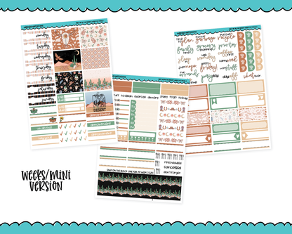 Mini B6/Weeks Meet Me in the Desert Themed Weekly Planner Sticker Kit sized for ANY Vertical Insert