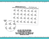 Foiled Tiny Icon Series - Mops Tiny Size Planner Stickers for any Planner or Insert