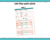 Hobonichi Cousin Weekly Mother's Day Floral Soft Pretty Mom Themed Planner Sticker Kit for Hobo Cousin or Similar Planners