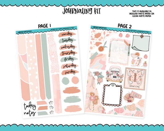 Journaling Kit - Mother's Day Floral Planner Sticker Kit