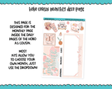 Hobonichi Cousin Monthly Pick Your Month Mother's Day Floral Soft Pretty Mom Day Themed Planner Sticker Kit for Hobo Cousin or Similar Planners