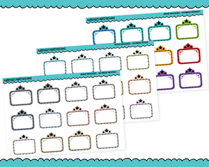 Rainbow Movie Marquee Movie Tracker Reminder Tracker Stickers for any Planner or Insert