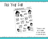 Foiled Planner Girl Myrtle Cat Life Cat Lover Planner Stickers for any Planner or Insert - Adorably Amy Designs