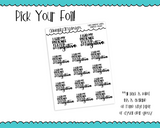 Foiled Hand Lettered Patience is Negative Snarky Planner Stickers for any Planner or Insert - Adorably Amy Designs