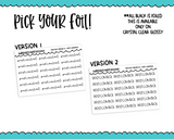 Foiled Tiny Text Series -   Pest Control Checklist Size Planner Stickers for any Planner or Insert