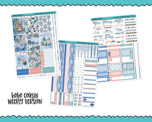 Hobonichi Cousin Weekly Protecting My Peace Self Care Self Love Themed Planner Sticker Kit for Hobo Cousin or Similar Planners
