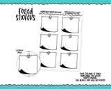 Foiled Push Pin Sticky Note Paper Boxes Planner Stickers for any Planner or Insert