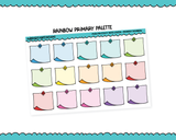 Hobo Cousin Rainbow Push Pin Sticky Note Planner Boxes Planner Stickers for Hobo Cousin or any Planner or Insert